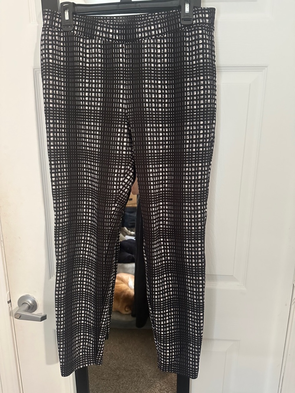 Zac & Rachel Black and White Checkered Leggings